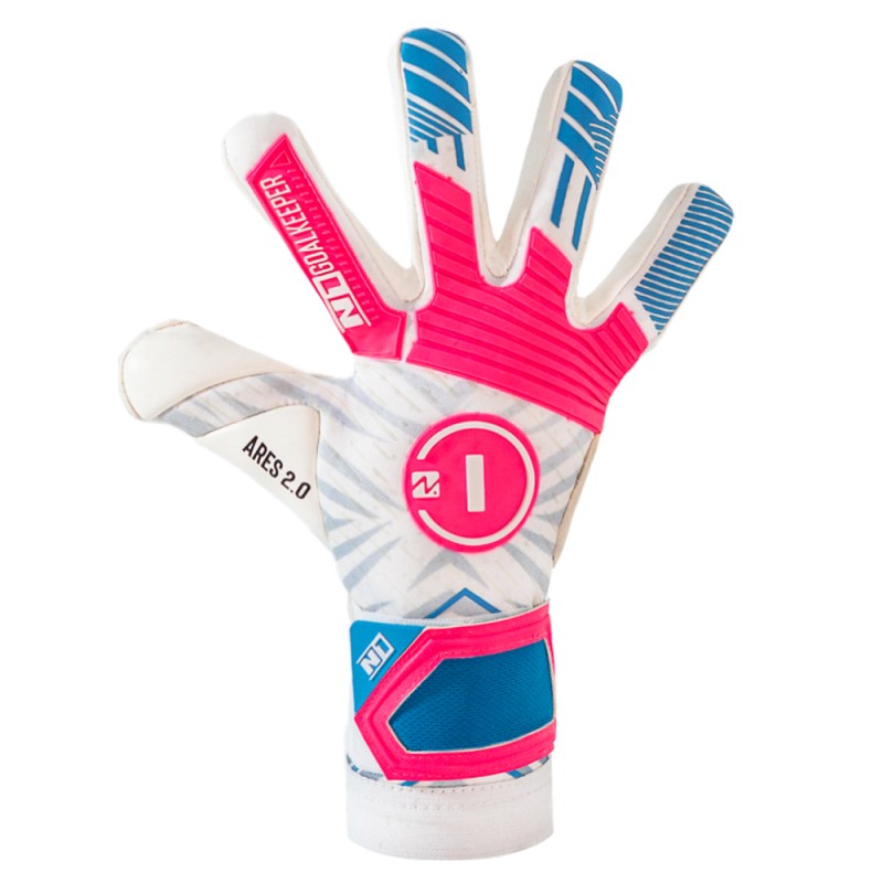 N1 Goalkeeper Guantes De Portero Ares 2.0 Blue Pink UGT+ II