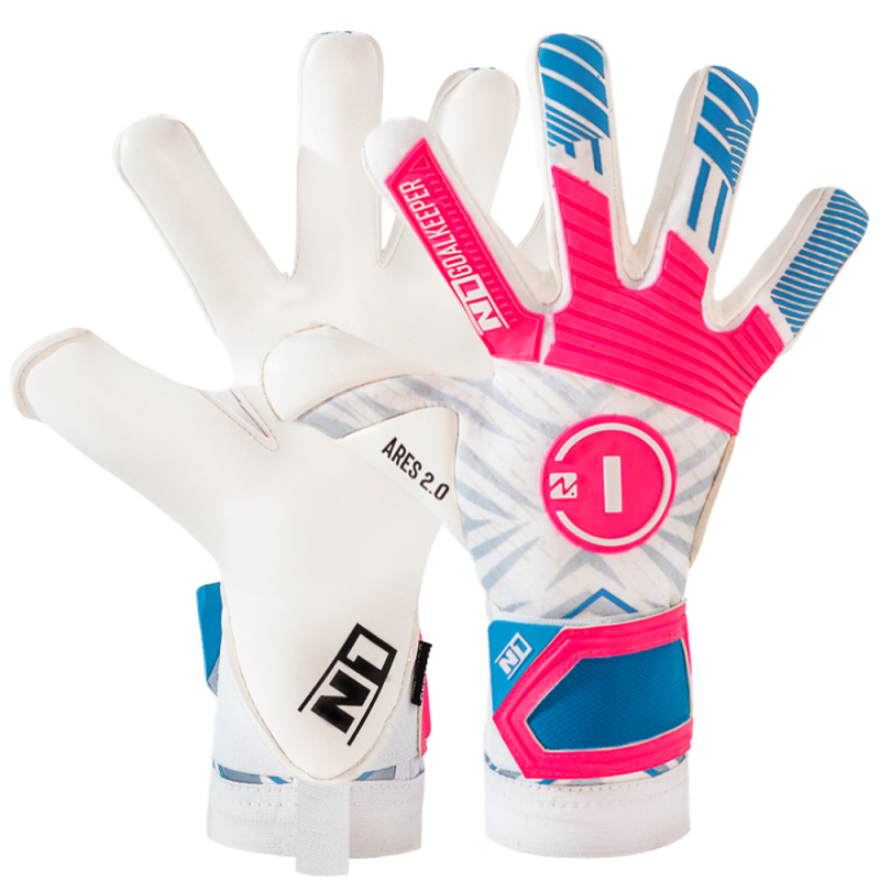 n1 goalkeeper Guantes de Portero Ares 2.0 Blue Pink UGT+ II