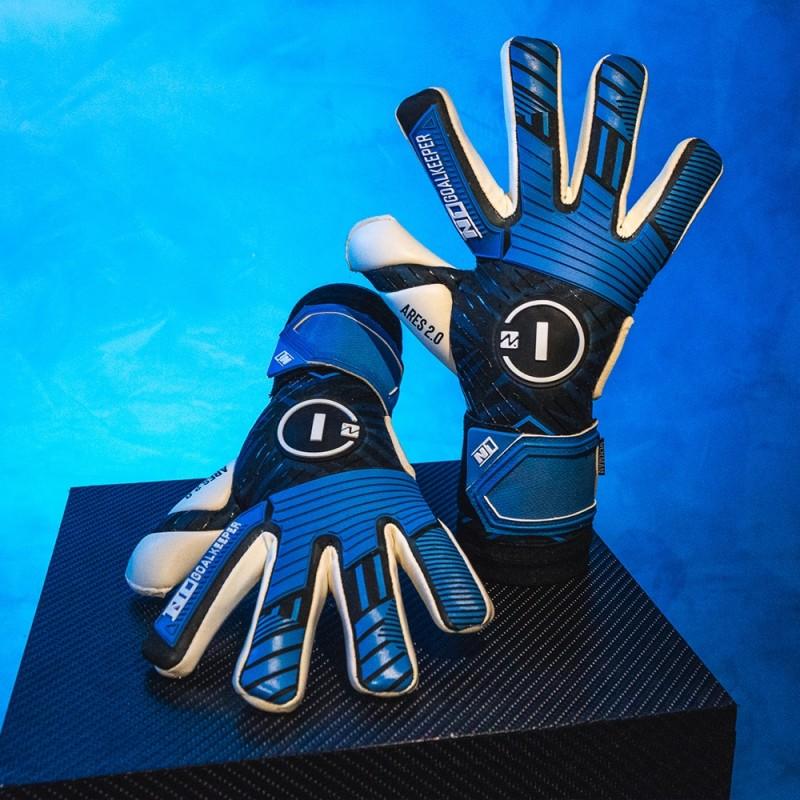 N1 Goalkeeper Guantes De Portero Ares 2.0 Blue UGT+ II