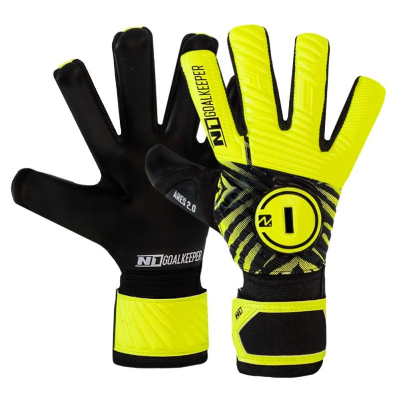 n1 goalkeeper Guantes de Portero Ares 2.0 Kids Neon
