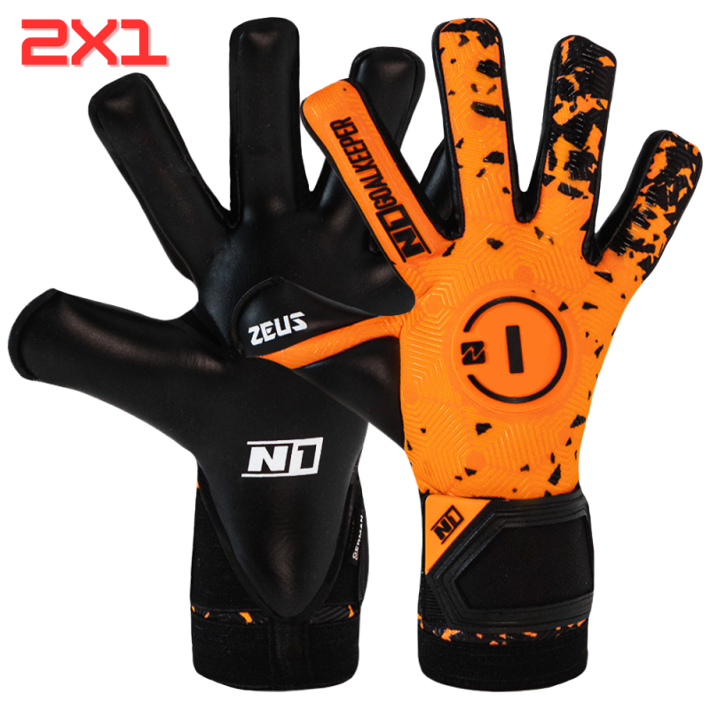 n1 goalkeeper Guantes de Portero Zeus Orange UGT+ III