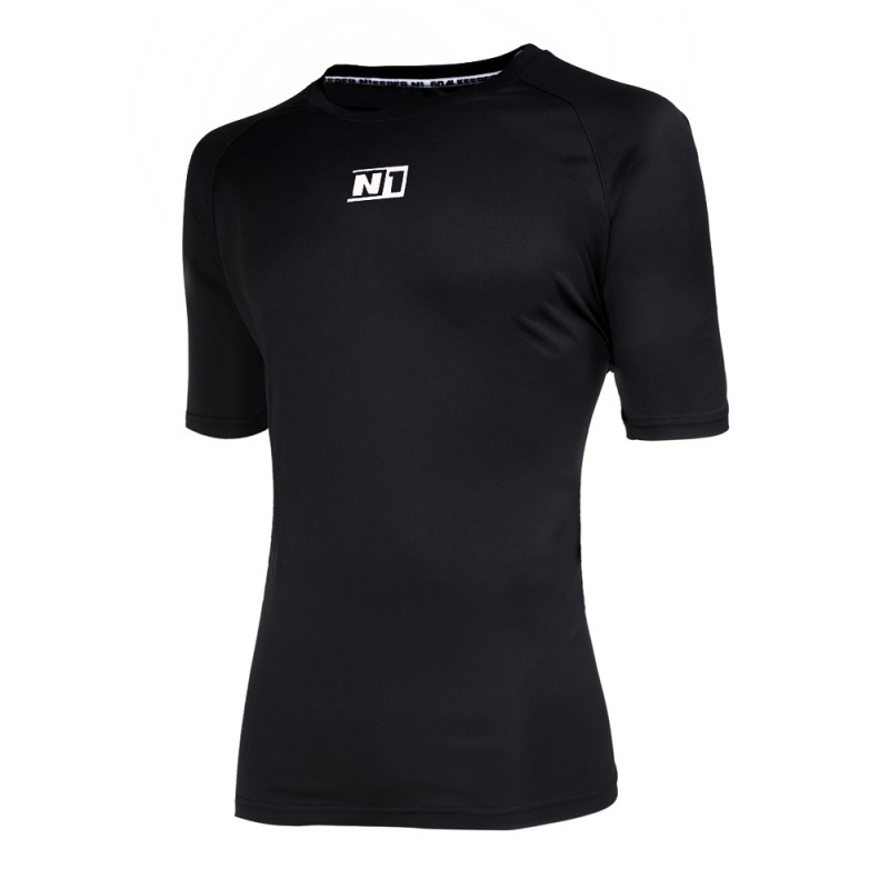 n1 goalkeeper Camiseta Técnica Negra