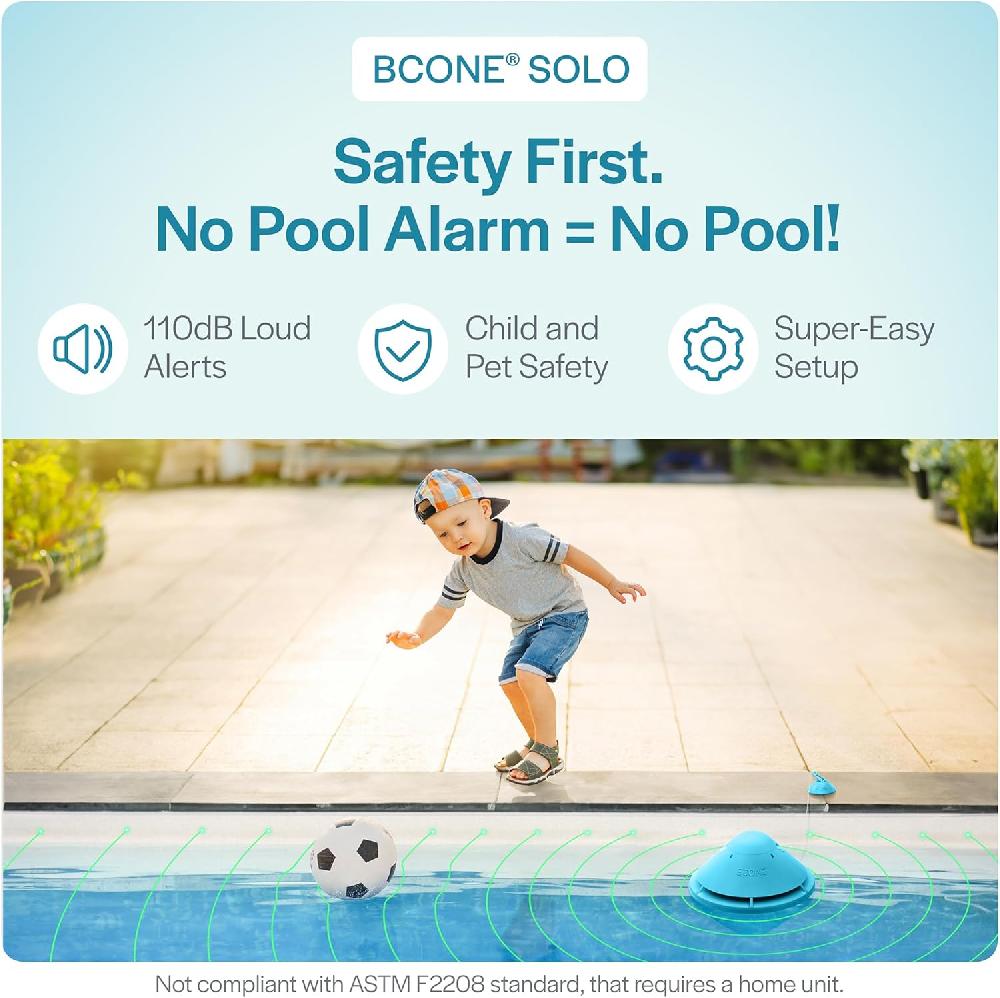 Nacnic Alarma Inteligente Para Piscina Con Aplicación Bluetooth Para Piscinas Sobre El Suelo Y En El Suelo Sirena Fuerte De 110 DB IP68 Impermeable Instalación En Segundos