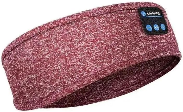 nacnic Auriculares para Dormir Diadema Bluetooth Auriculares Deportivos inalámbricos. Rojo