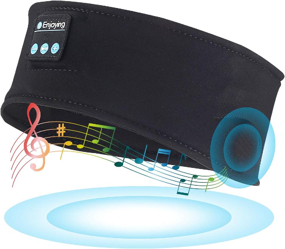 nacnic Auriculares para Dormir Diadema Bluetooth Auriculares Deportivos inalámbricos. Negro