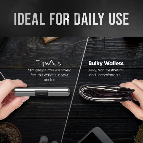 Nacnic Billetera De Aluminio Unisex Con Bloqueo RFID Y Ranuras Para Tarjetas Y Billetes - Plateado