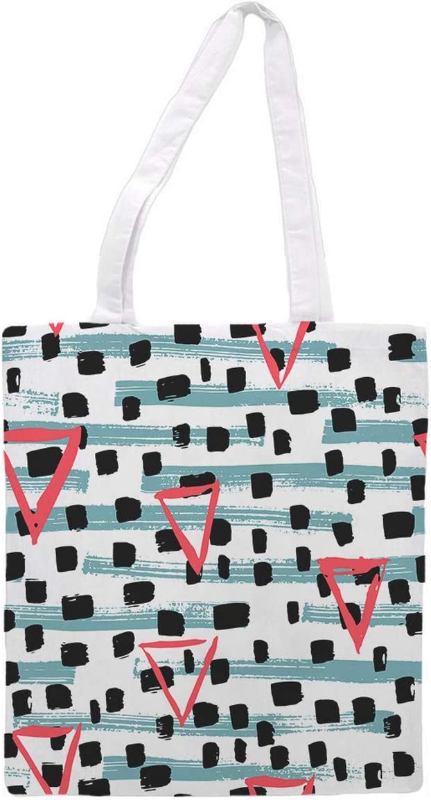 Nacnic Bolsa Tote De Tela | Diseño Geométrico Tribal | Bolso Con Asas Largas Multiusos Reutilizable Y Ecológico