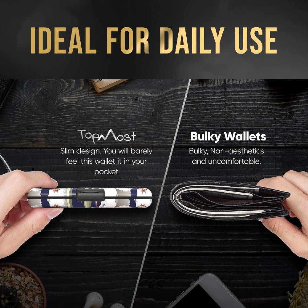 Nacnic Cartera De Aluminio Con Bloqueo RFID Y Flores De Peonía Para Hombres Y Mujeres - Tarjetero Y Billetes