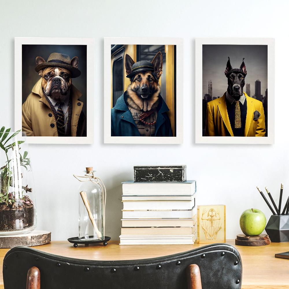 Nacnic Colección De Láminas De Animales Vestidos En Estilo Humano