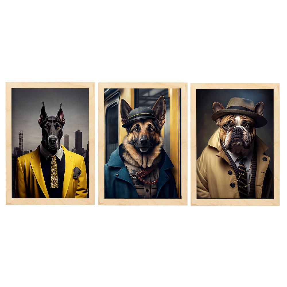 Nacnic Colección De Láminas De Animales Vestidos En Estilo Humano