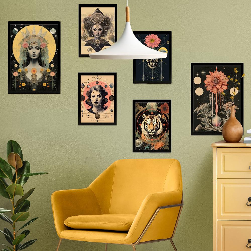 nacnic Collage ilustración surrealista estilo esoterico mistico
