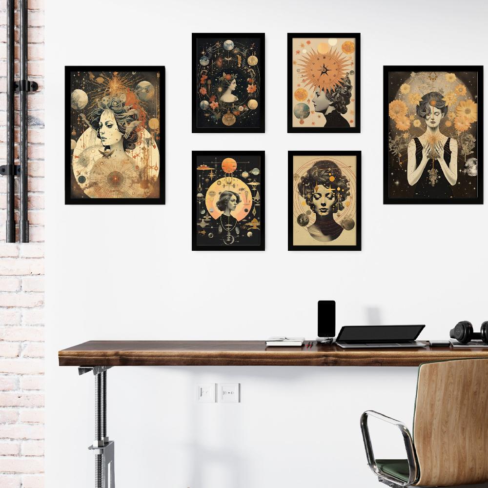 nacnic Collage surrealista estilo esoterico femenino y mistico