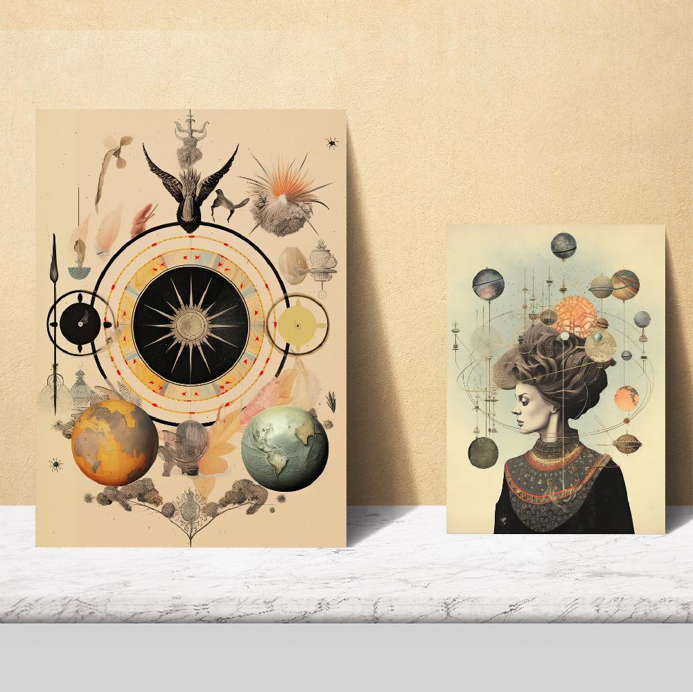 Nacnic Collage Surrealista Estilo Esoterico Mistico