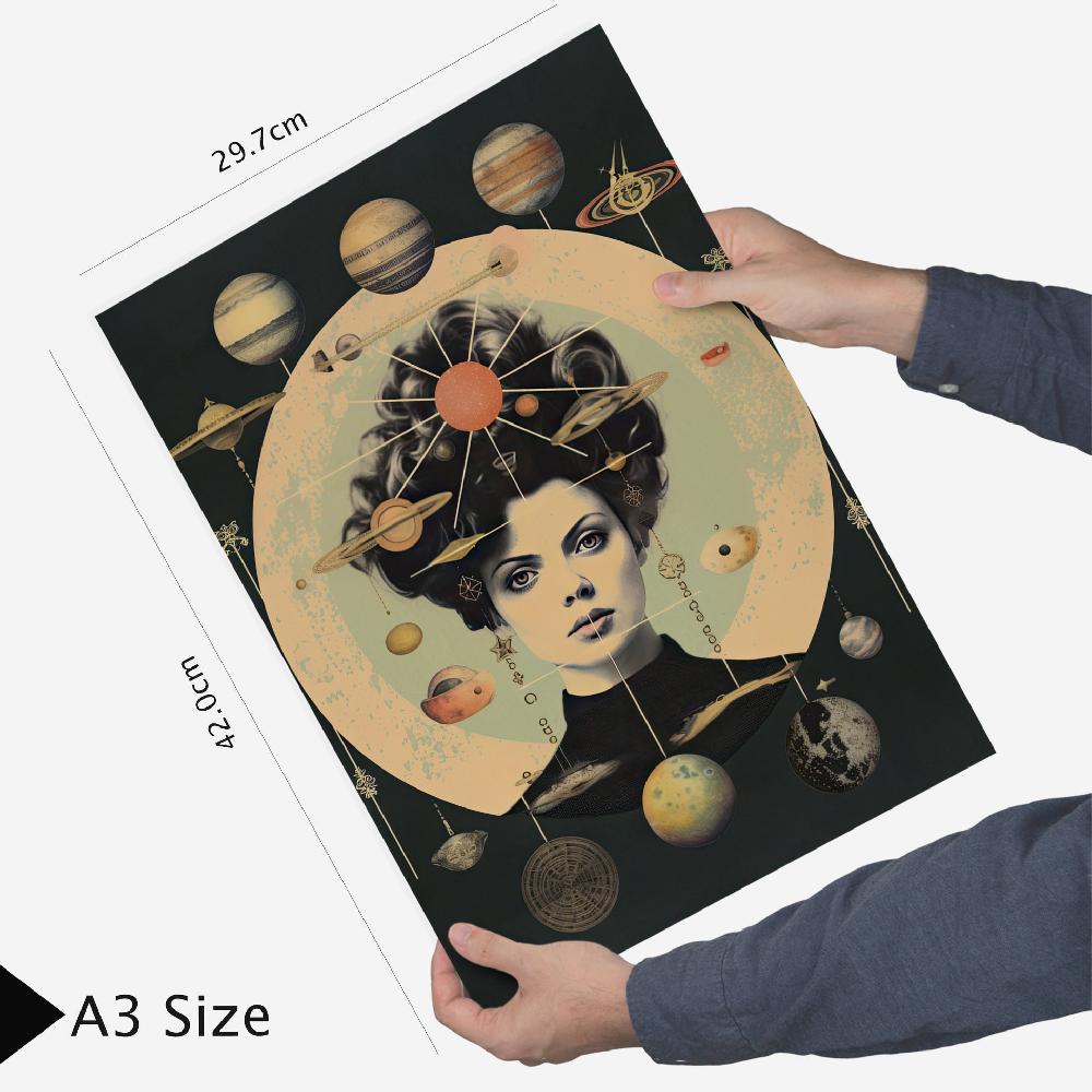 Nacnic Collage Surrealista Estilo Esoterico Mistico Beige Y Negro