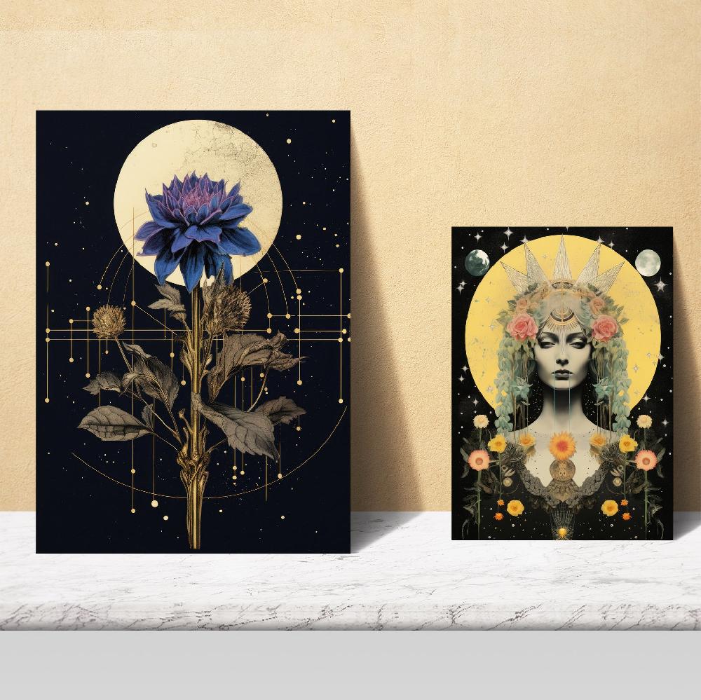 Nacnic Collage Surrealista Estilo Esoterico Mistico Estelar