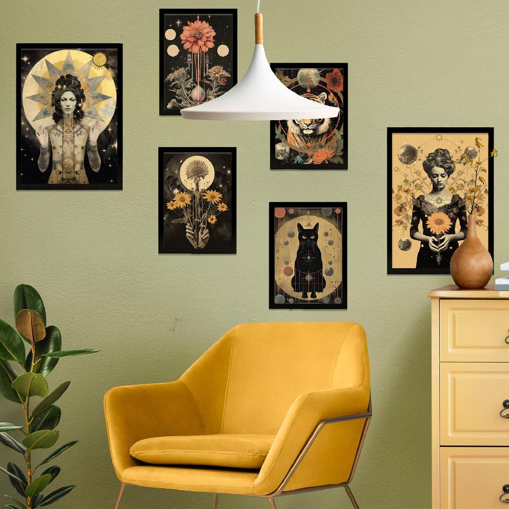 nacnic Collage surrealista estilo esoterico mistico femenino