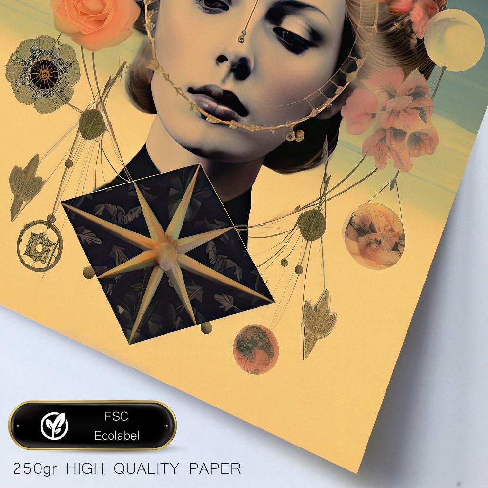 Nacnic Collage Surrealista Estilo Esoterico Mistico Floral