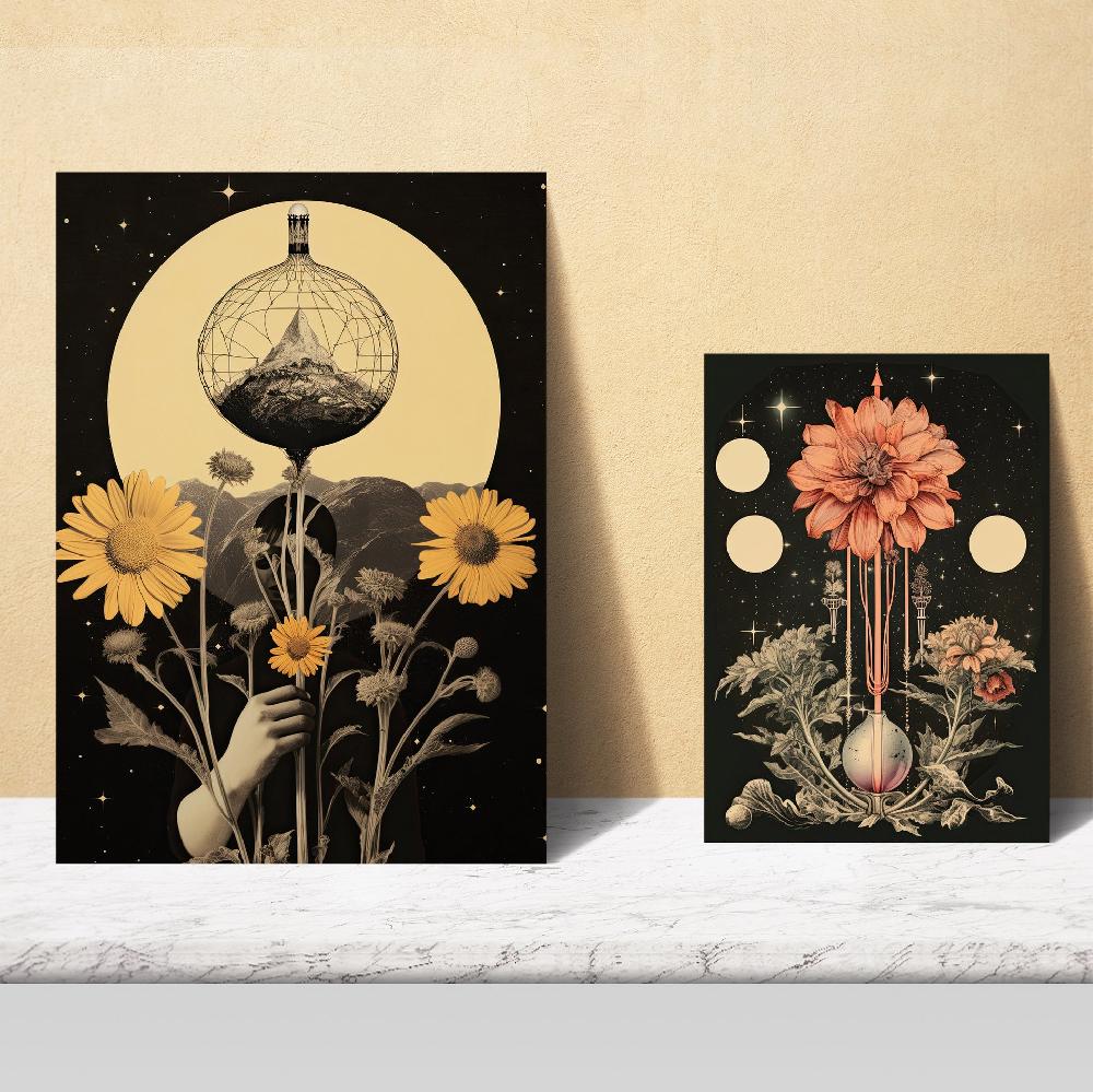 Nacnic Collage Surrealista Estilo Esoterico Mistico Tonos Pastel