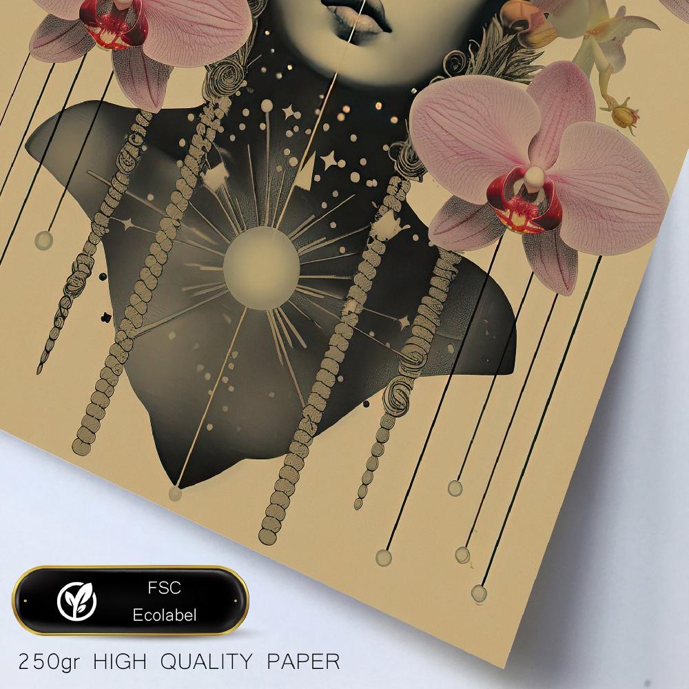 Nacnic Collage Surrealista Femenino Estilo Esoterico Mistico