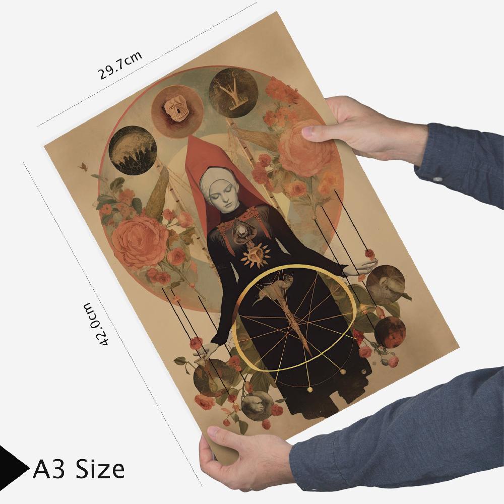 Nacnic Collage Surrealista Femenino Estilo Esoterico Mistico