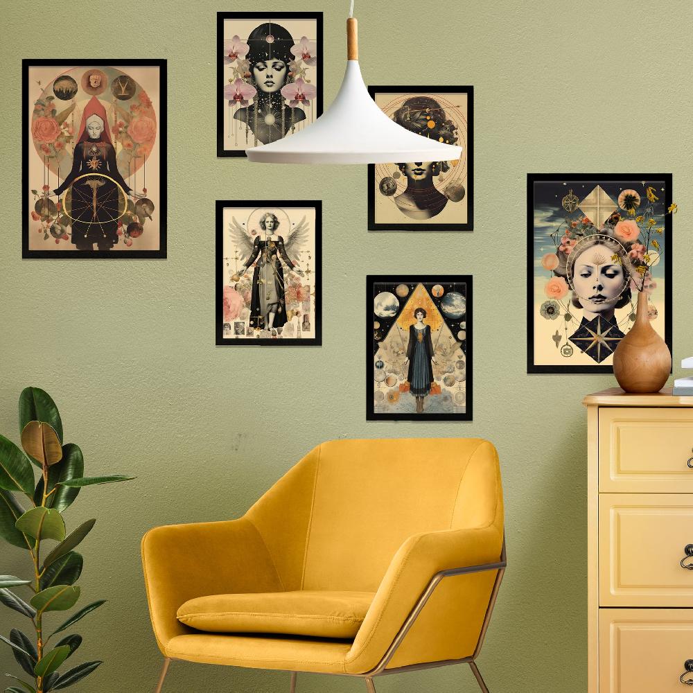 nacnic Collage surrealista femenino estilo esoterico mistico