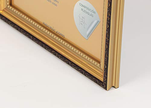 Nacnic Conjunto De 4 Marcos Dorados Con Filigrana Para Fotos Y Dibujos