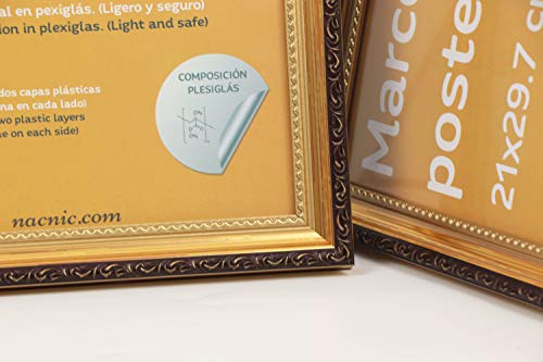 Nacnic Conjunto De 4 Marcos Dorados Con Filigrana Para Fotos Y Dibujos