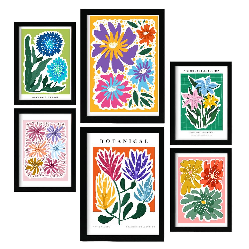 Nacnic Conjunto De 6 Láminas De Arte Abstracto Delicia