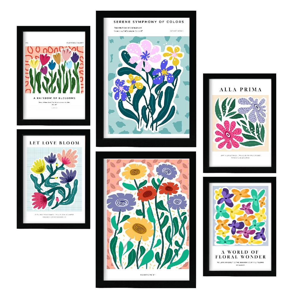 Nacnic Conjunto De 6 Láminas De Arte Abstracto Delicia