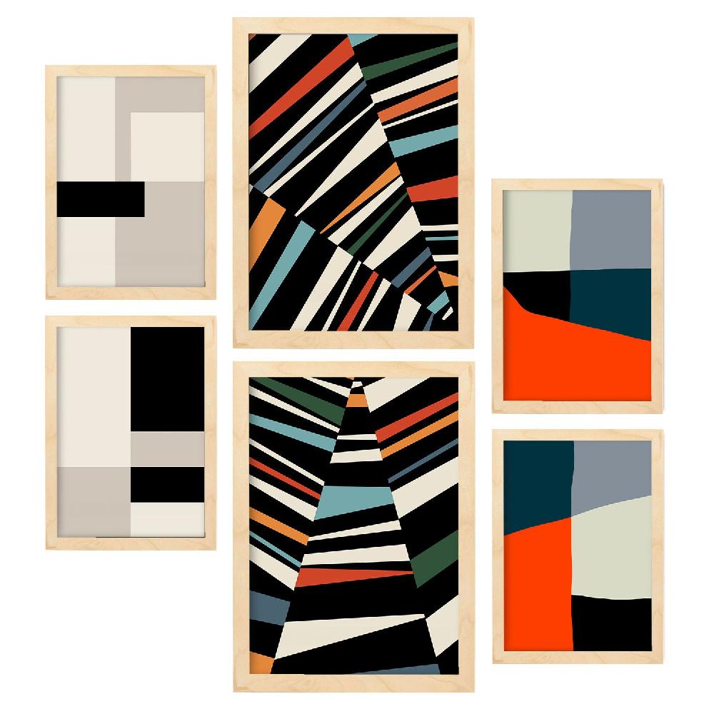 Nacnic Conjunto De 6 Láminas De Arte Pastiche Nacnic