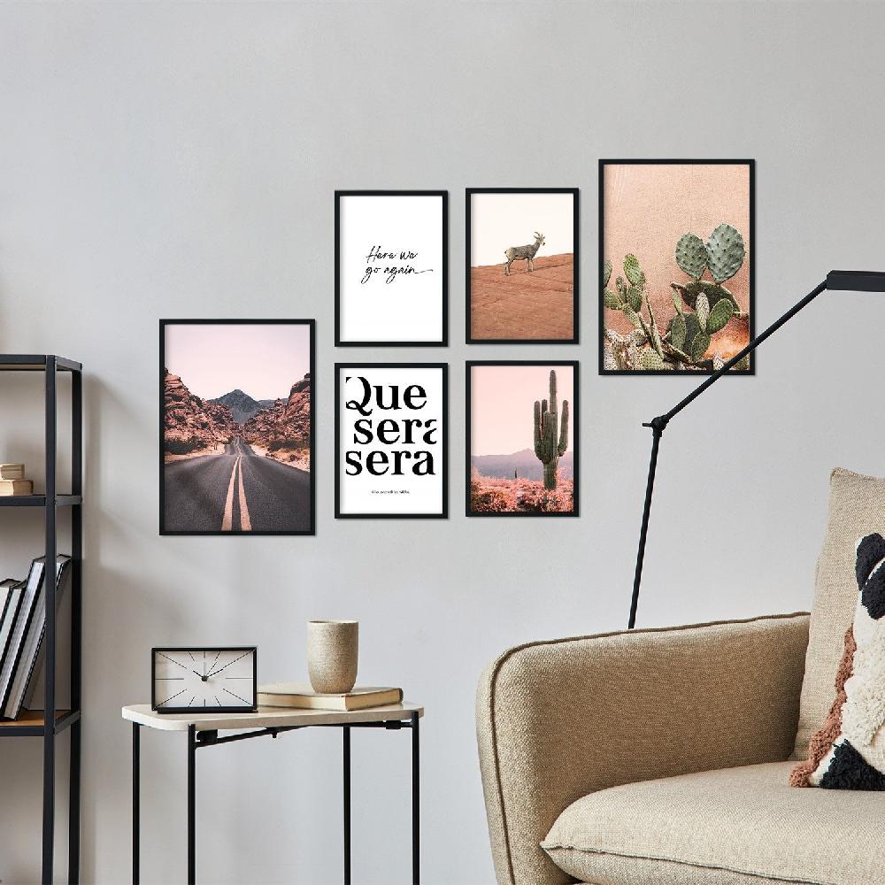 nacnic Conjunto de 6 Láminas de Fotografías del Desierto de México