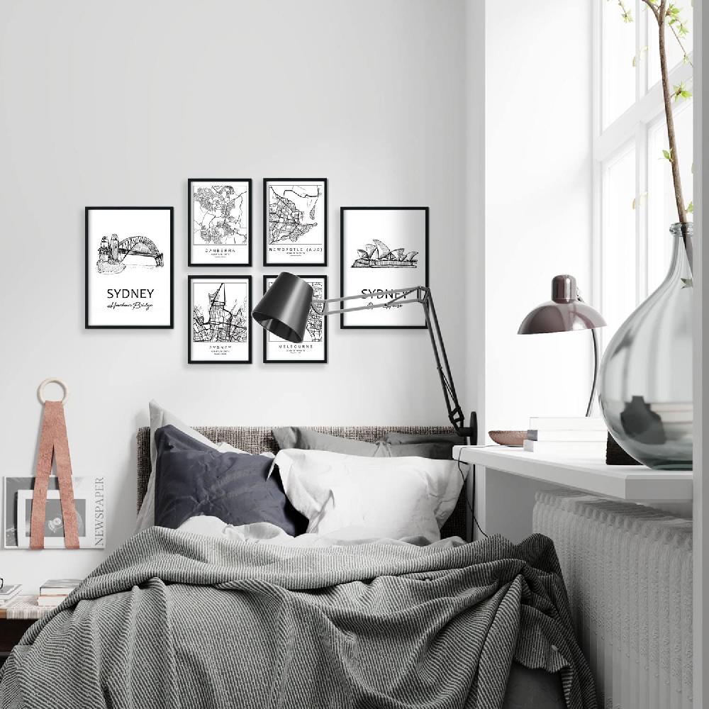 Nacnic Conjunto De 6 Láminas Ilustradas De Australia En Estilo Nórdico