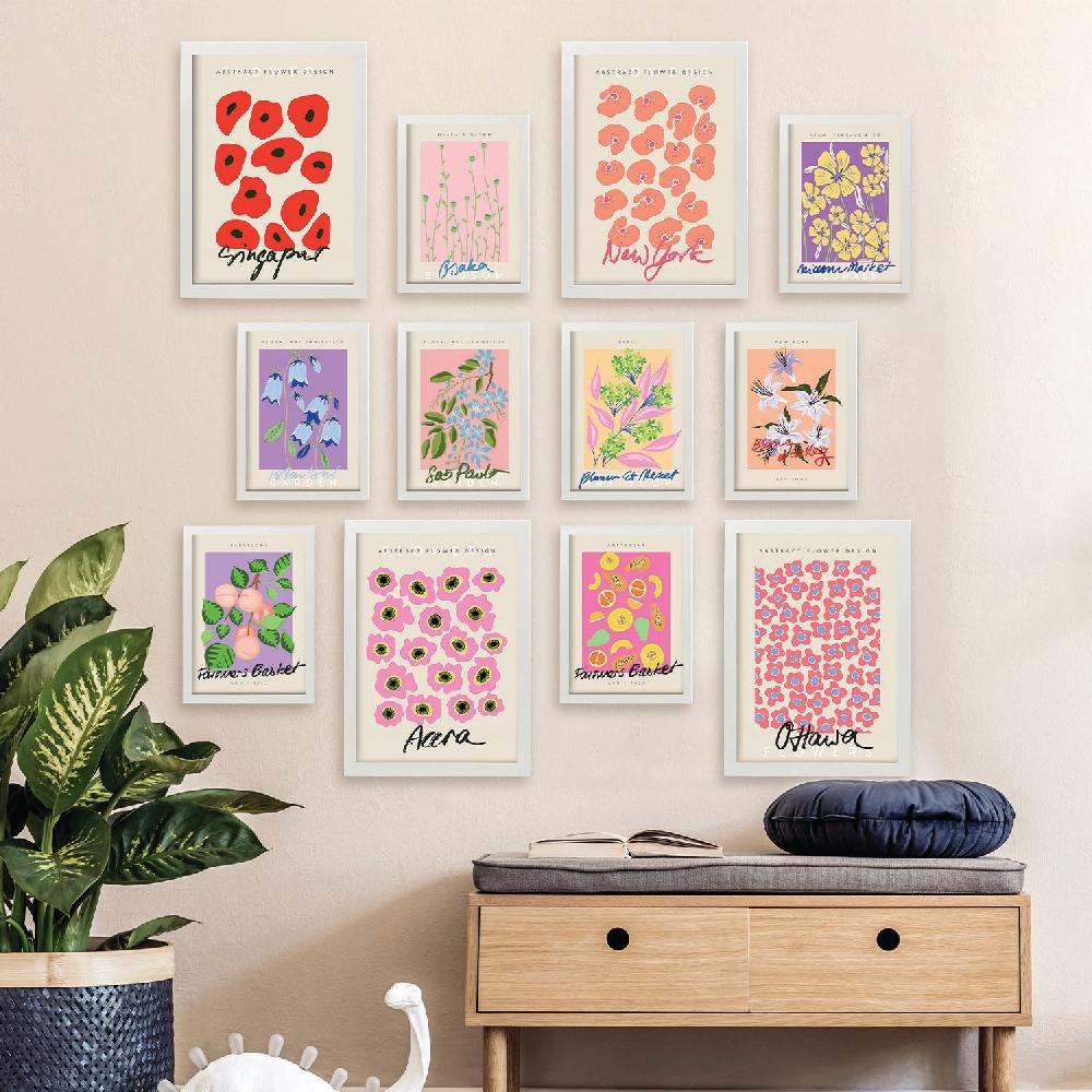 Nacnic Conjunto De Láminas Botánicas Coloridas Vibrantes