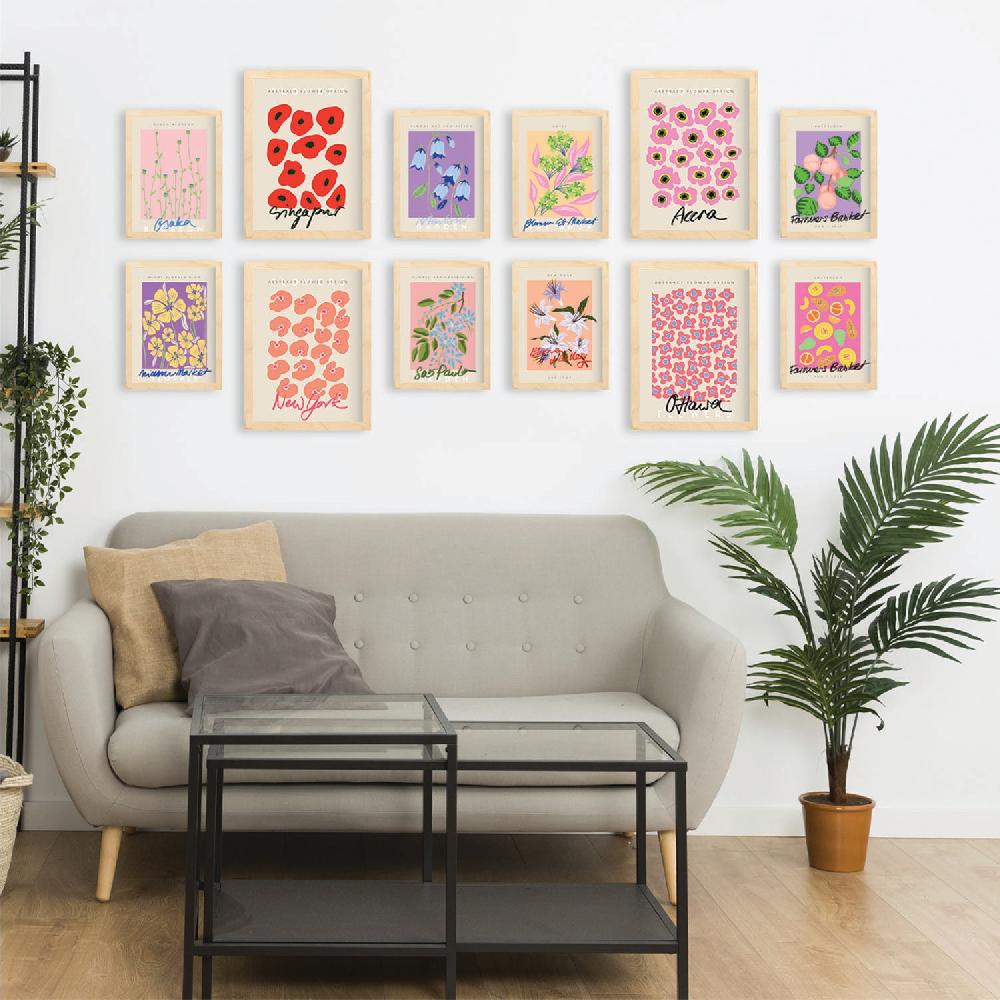 Nacnic Conjunto De Láminas Botánicas Coloridas Vibrantes