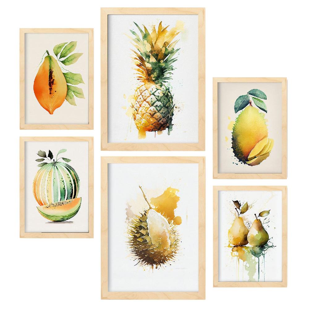 Nacnic Conjunto De Láminas De Frutas Acuarela Nacnic_07