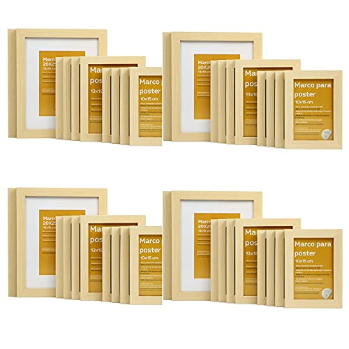 nacnic Conjunto de Marcos de Madera Lightwood para Láminas