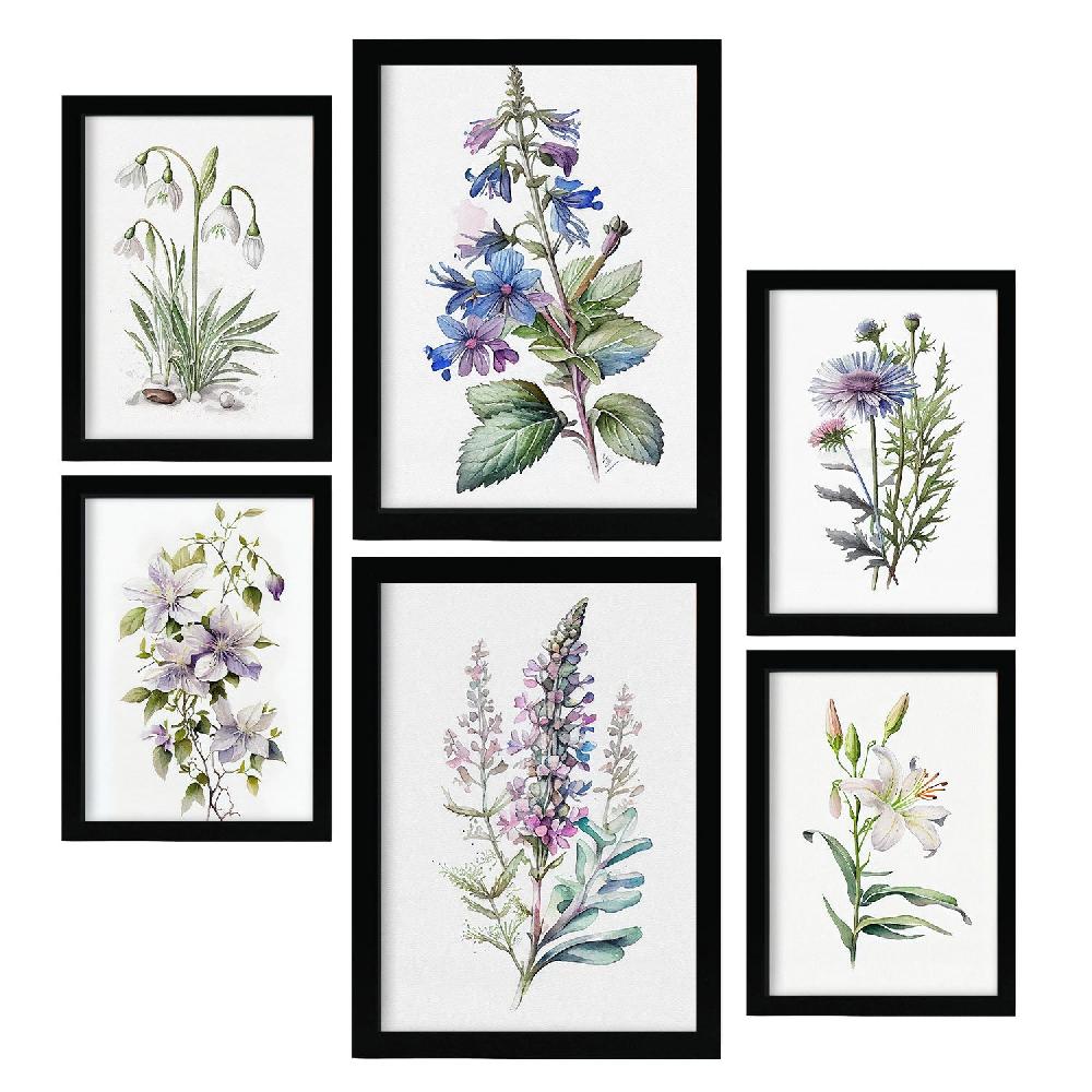 nacnic Conjunto Lilia de Nacnic - Láminas Estéticas para Pared