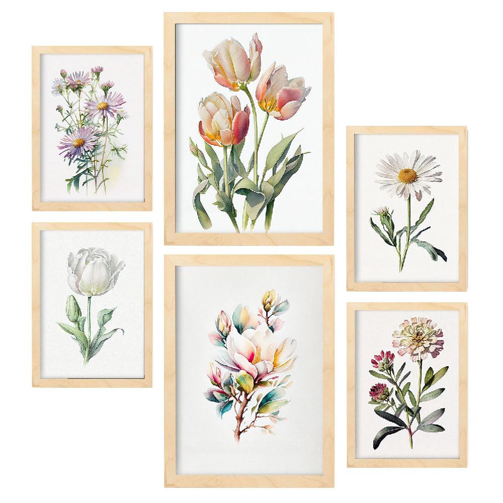 Nacnic Conjunto Nacnic Mix Pastel Láminas Estéticas Para Pared