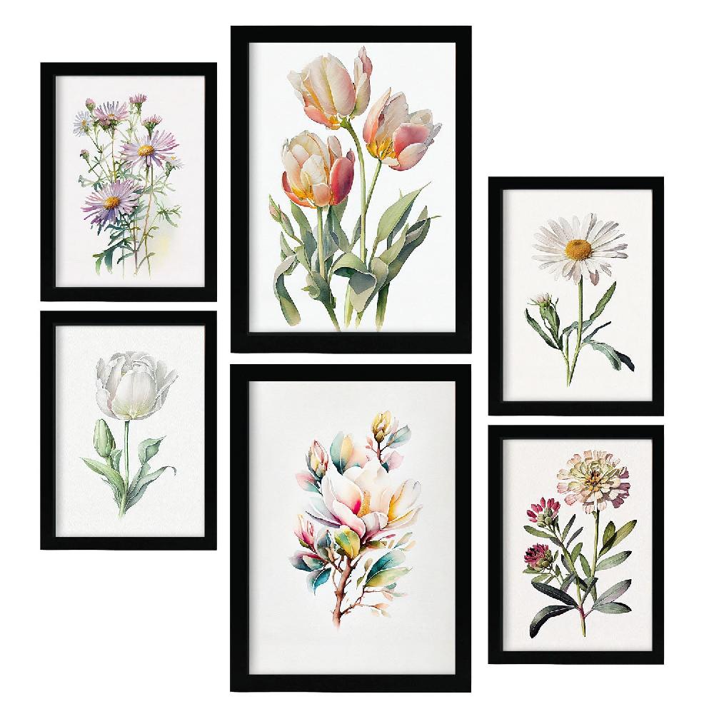 nacnic Conjunto Nacnic Mix Pastel Láminas Estéticas para Pared