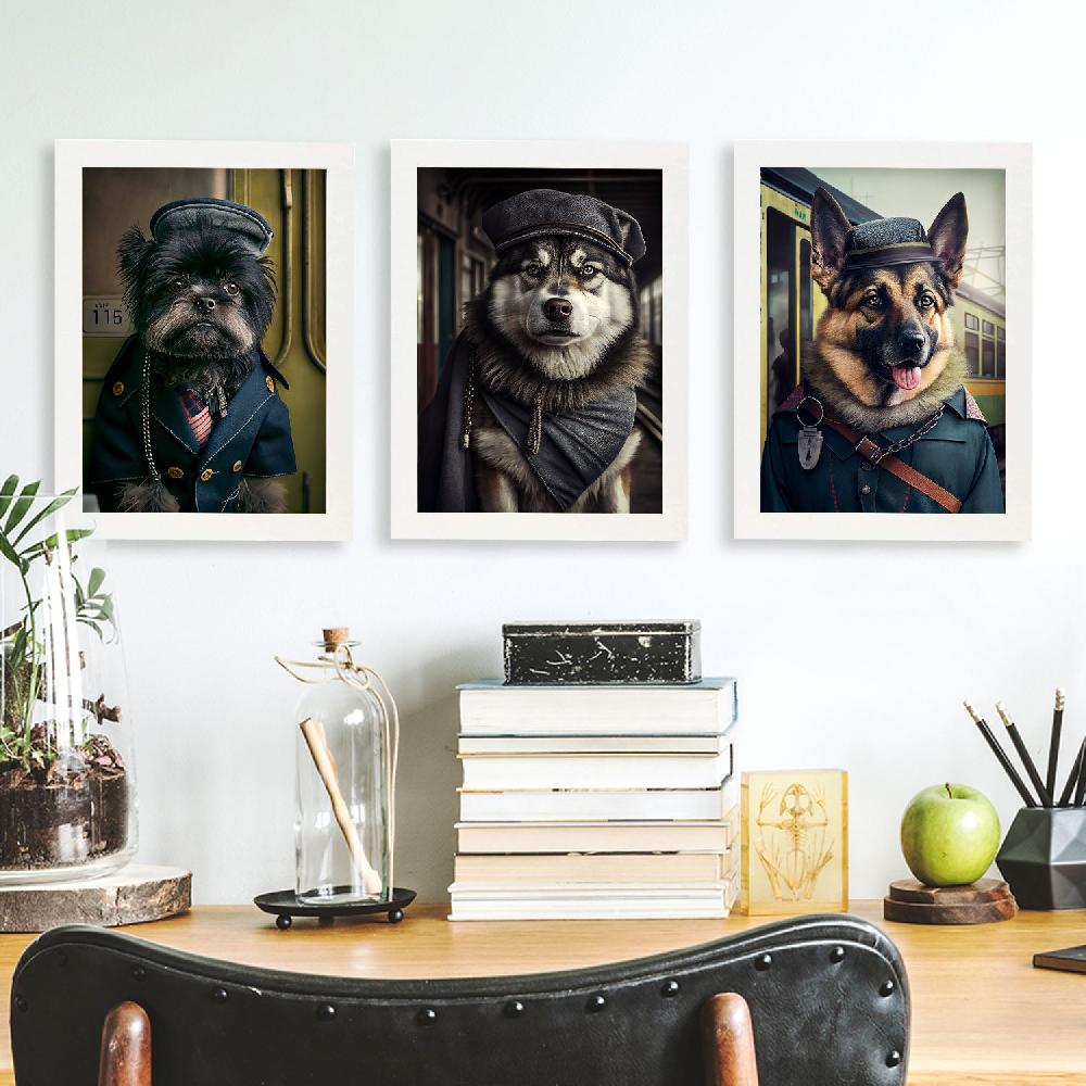 Nacnic Divertidas Ilustraciones De Animales Vestidos Como Humanos Colección De 26 Láminas Para Decoración De Interiores