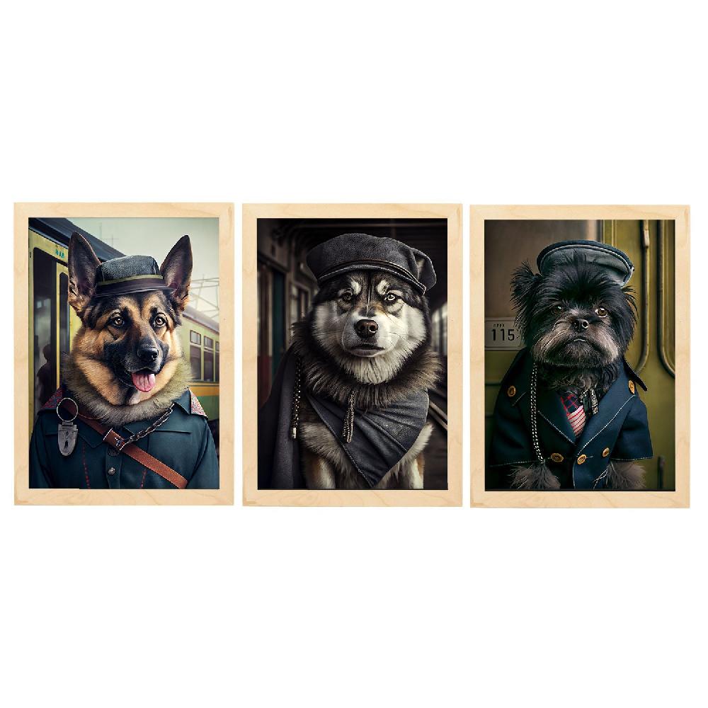 Nacnic Divertidas Ilustraciones De Animales Vestidos Como Humanos Colección De 26 Láminas Para Decoración De Interiores