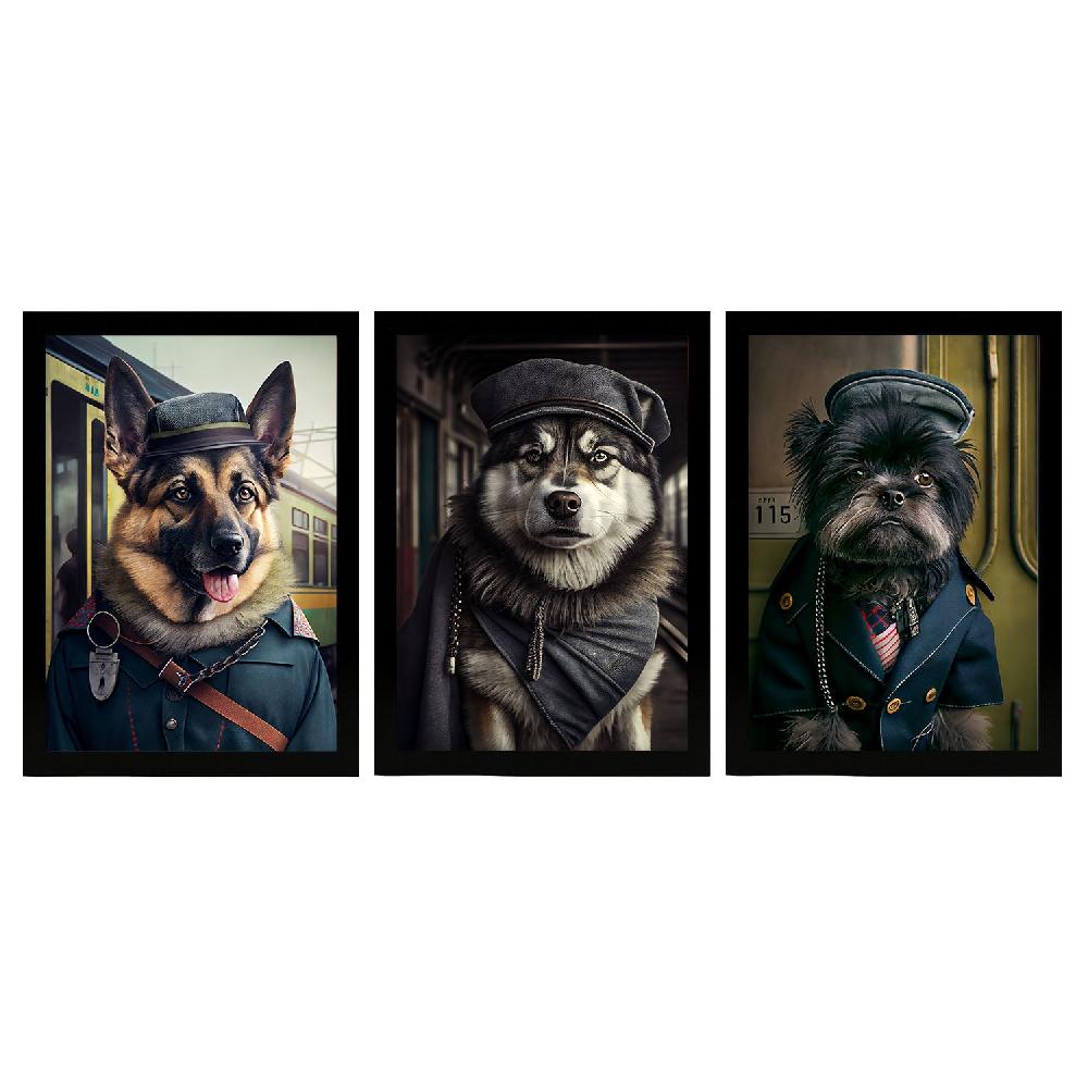 nacnic Divertidas Ilustraciones de Animales vestidos como humanos Colección de 26 Láminas para Decoración de Interiores