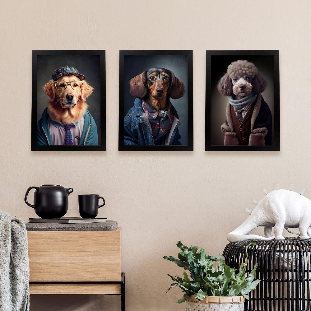 Nacnic Divertidas Ilustraciones Realistas De Animales Con Ropa Humana Colección 2 Láminas