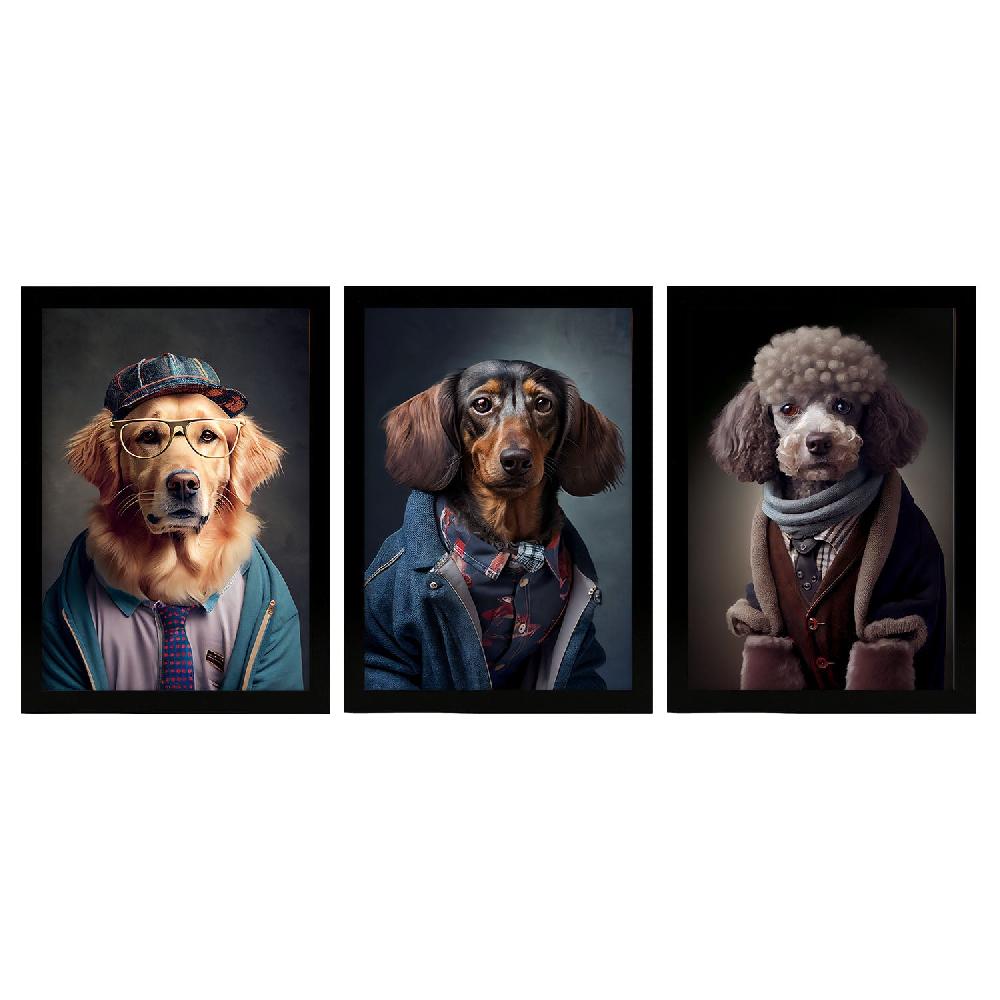 nacnic Divertidas Ilustraciones Realistas de Animales con Ropa Humana Colección 2 Láminas