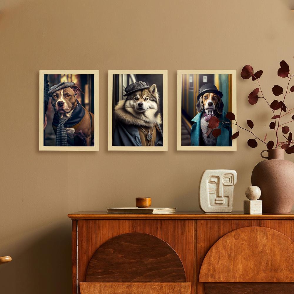 Nacnic Divertidas Ilustraciones Realistas De Animales En Ropa Humana - Colección De 15 Láminas Para Interiorismo