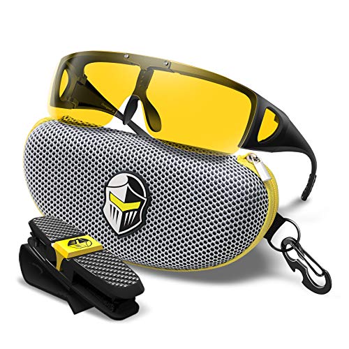 nacnic Gafas de Conducción Nocturna BLUPOND KNIGHT VISOR - Laminas Semi Polarizadas Antirreflectantes