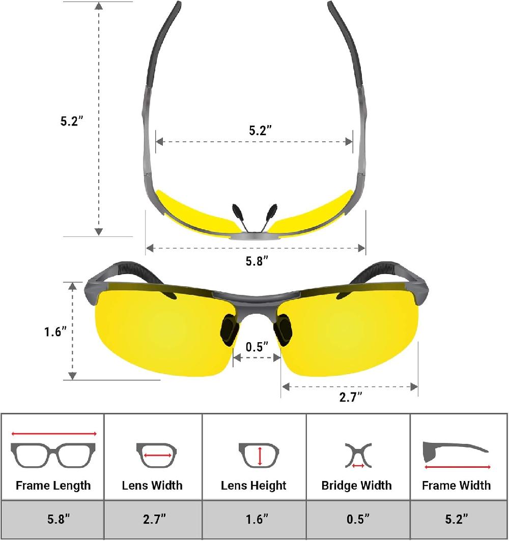 Nacnic Gafas De Conducción Nocturna BLUPOND Para Hombres Y Mujeres - Láminas