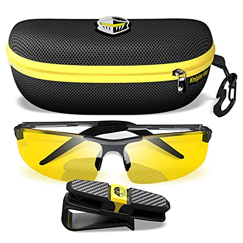 nacnic Gafas semi-polarizadas BLUPOND KNIGHT VISOR para conducción y deportes con soporte para coche