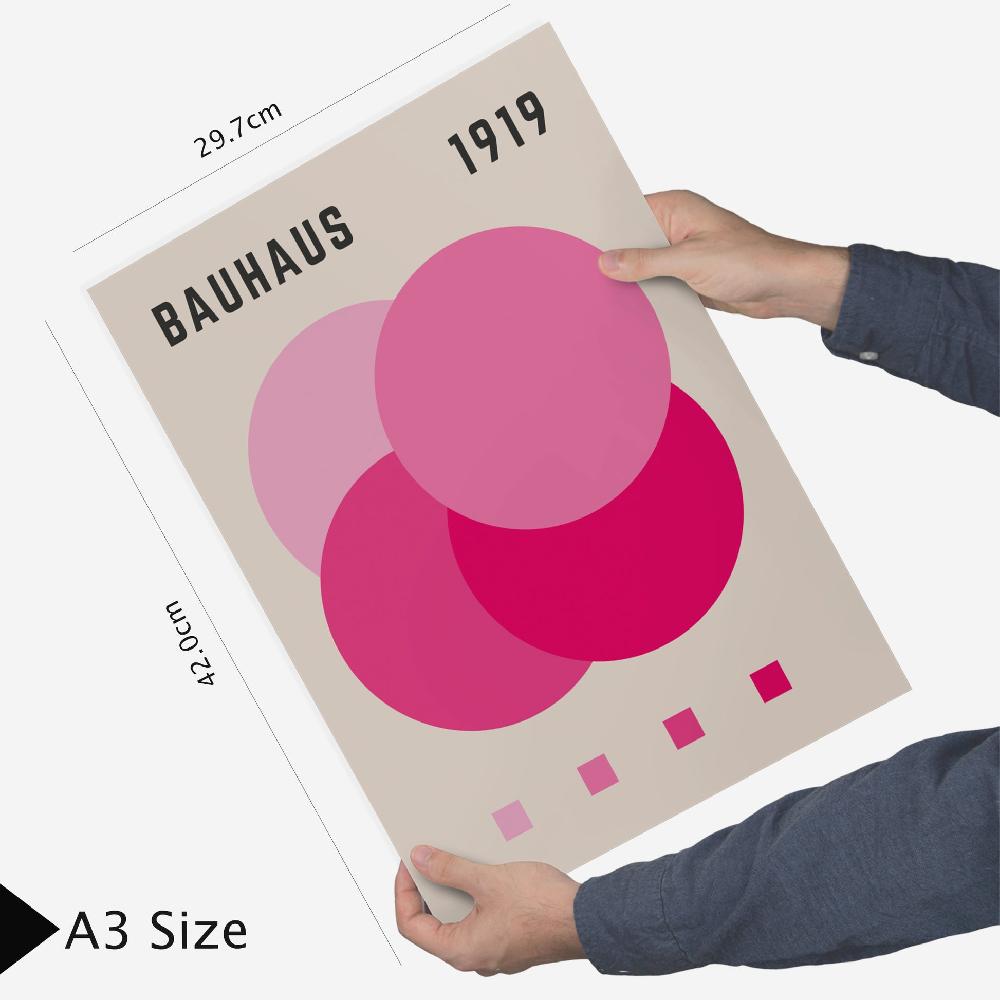 Nacnic Geometrico Bauhaus Colores Viibrantes Rosa Fucsia