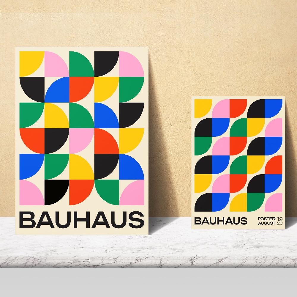 Nacnic Geometrico Bauhaus Colores Y Formas Vibrantes